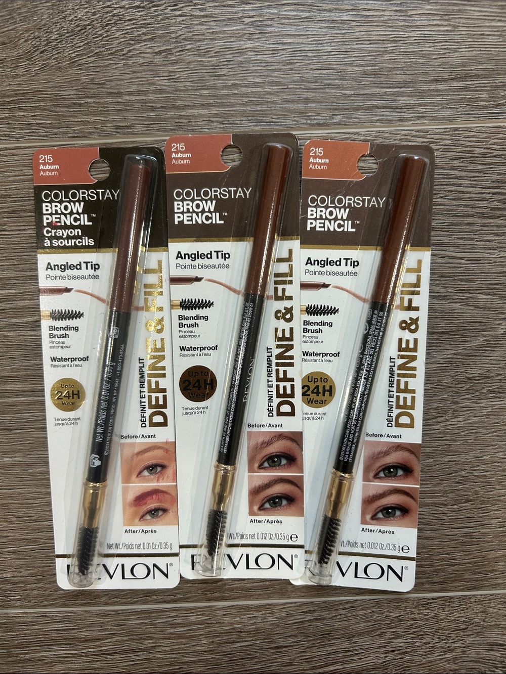 3X Revlon ColorStay Brow Pencil #215 Auburn ( Firm Price )